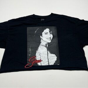 Selena Portrait Shirt Women’s 3Xl Black Tejano Queen “Crop Top”